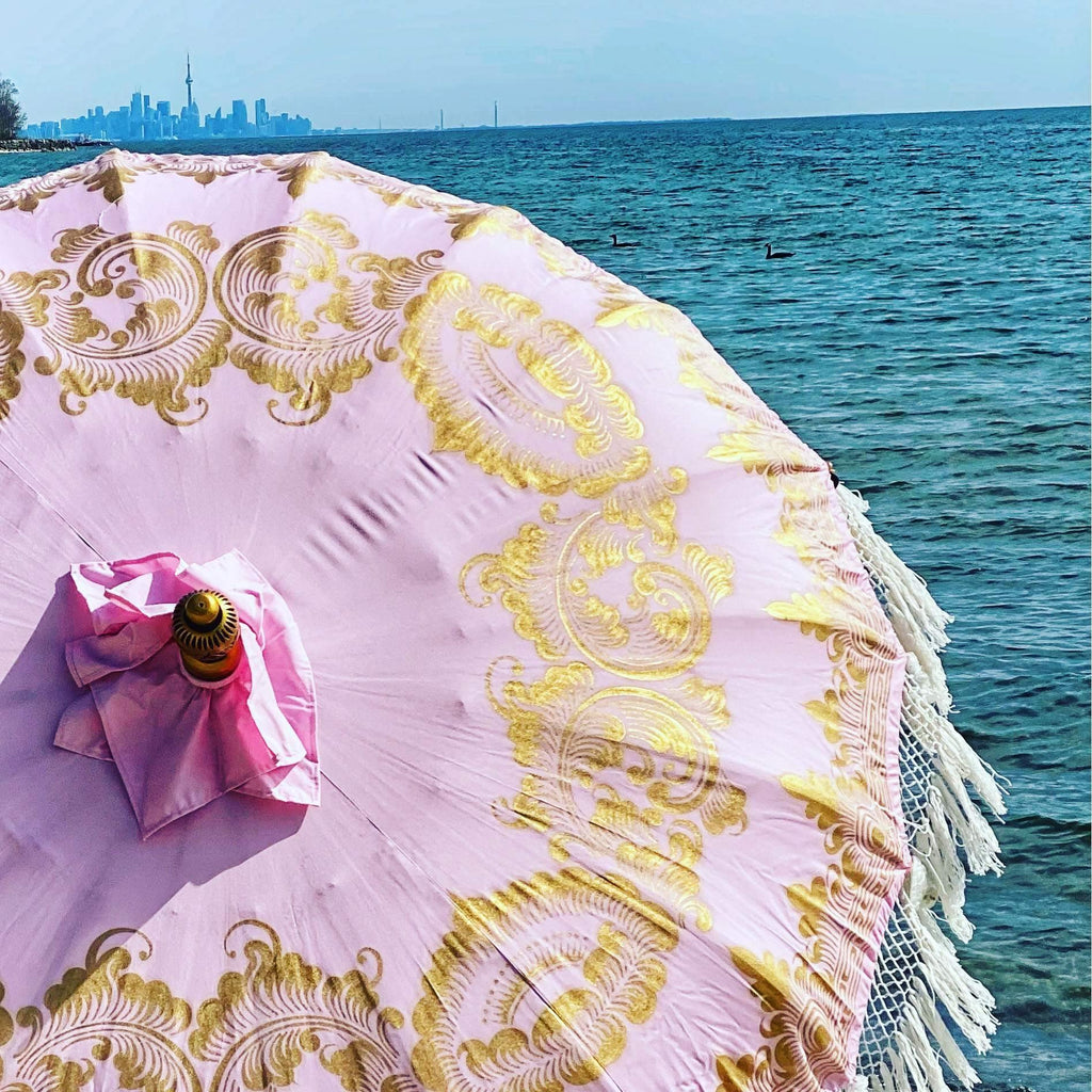 Romantic Pink Parasol - Baliaric Balinese Garden Parasol Decorative accents, Elegant home decor, Full Painted, garden and home, garden decor, garden decoration, garden idea, Home decorating ideas, home with garden, Magnificent craftsmanship, outdoor umbrella, parasols, parasols umbrellas, patio umbrellas, Pink