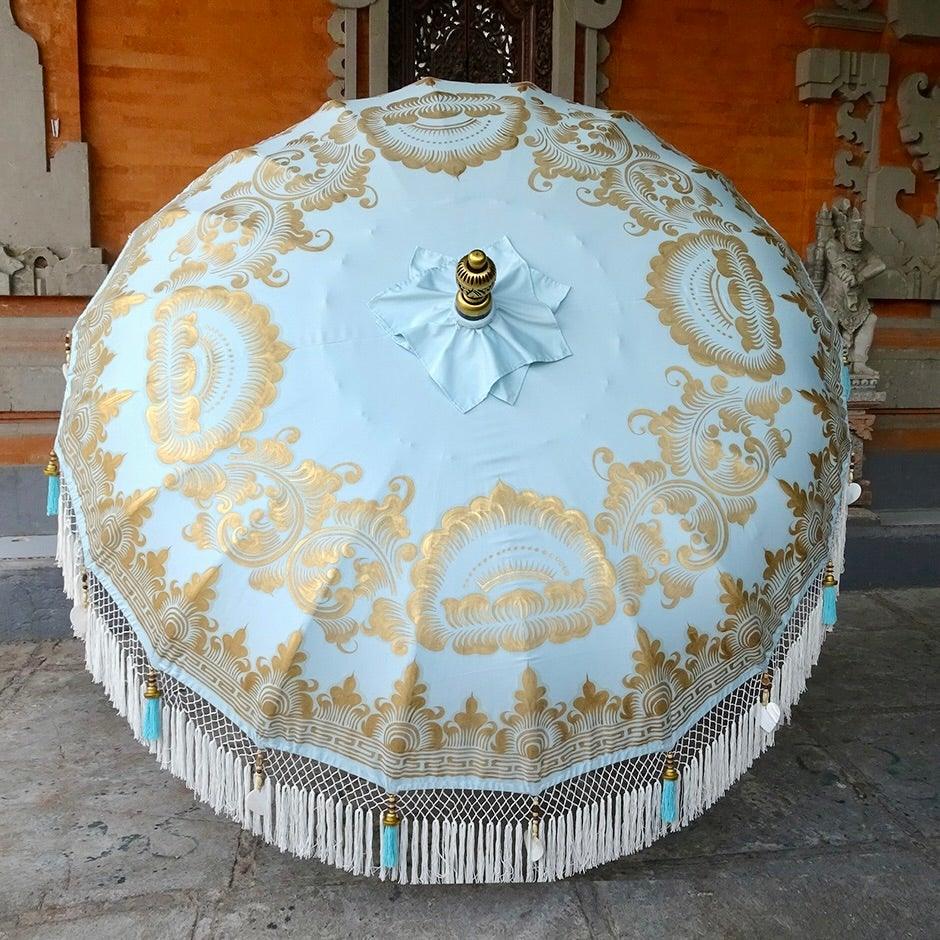 Georgie Parasol - Baliaric Balinese Garden Parasol Blue, Decorative accents, Elegant home decor, Full Painted, garden and home, garden decor, garden decoration, garden idea, Home decorating ideas, home with garden, Magnificent craftsmanship, outdoor umbrella, parasols, parasols umbrellas, patio umbrellas